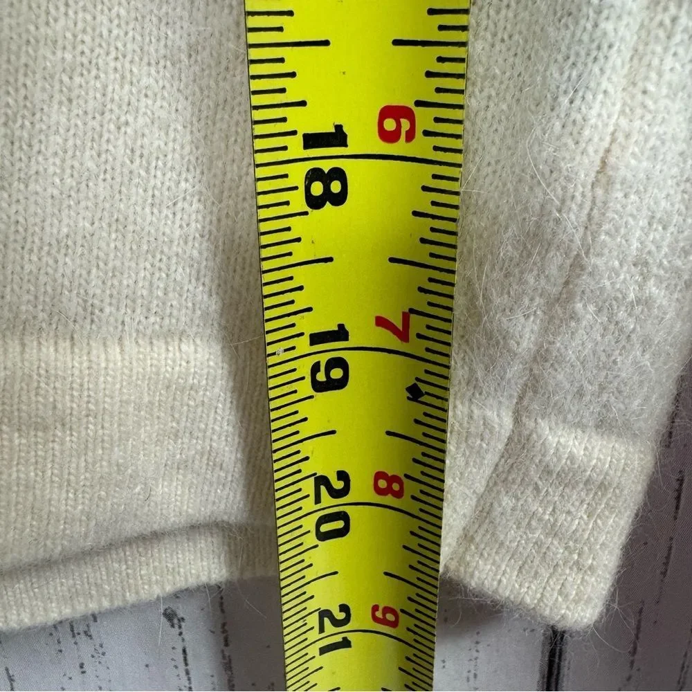 Ralph Lauren Cream Scoop Neck Knit Sweater